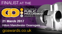 Atebion Solutions were a finalist in the Government Opportunities: Excellence in Public Procurement Awards 2017/18